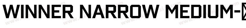 Winner Narrow Medium字体转换